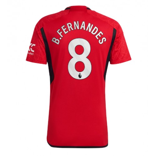 Pánský Fotbalový dres Manchester United Bruno Fernandes #8 2023-24 Domácí Krátký Rukáv